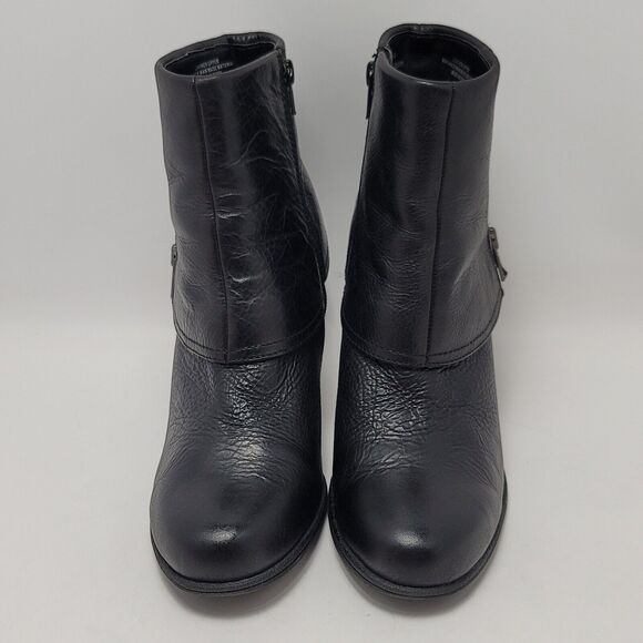 B.O.C Børn Concept Womens Leather Side Zip Block Heels Ankle Bootie Size 8.5 - Picture 6 of 14